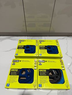 4-Pack RYOBI 9” VORTEX Soft Bristle Brushes – New