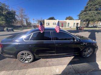 2. USA automobile window, Flags double-sided.