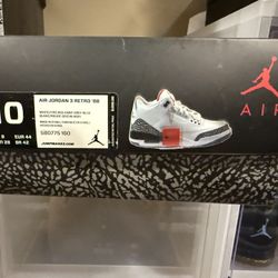 Jordan Retro 3 88 Size 10
