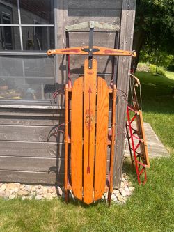 Vintage Flexible Flyer Wood and Metal Sleds