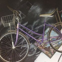 Purple Beach Cruiser  Women's Original Schwinn 26" Bike