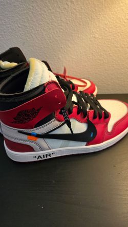 Jordan 10 ½  Air Jordan 1 Retro High OG x OFF-WHITE Chicago AA3834-101 2017