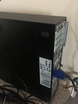 Pc with monitor and all cables