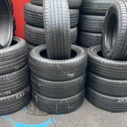 215/55R17 MICHELIN A SET OF FOUR USED TIRES