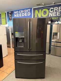 Samsung Black Stainless Counter Depth Refrigerator with Showcase Door