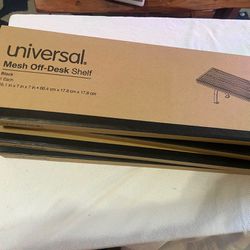 Brand New Universal Mesh Off Desk Shelf 26” Long