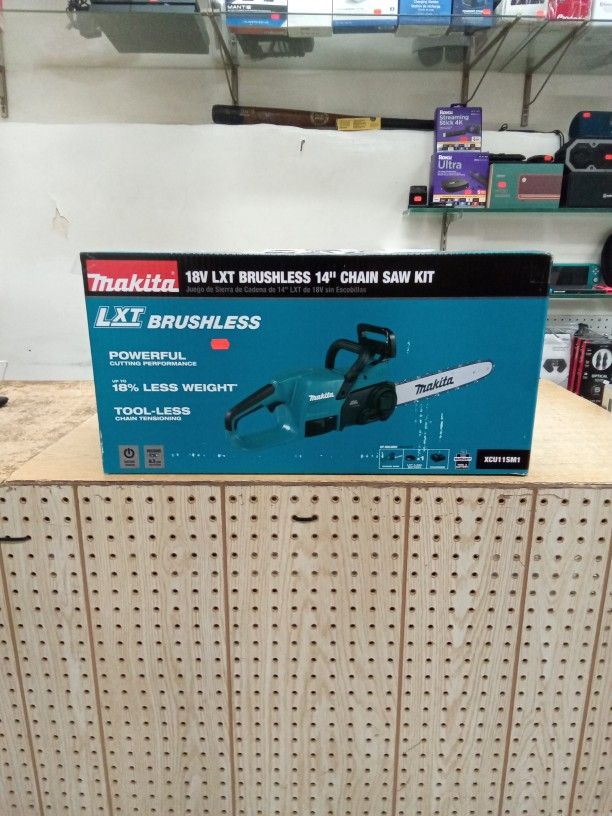 Makita XCU04CM 18V LXT Brushless 16" Chain Saw Kit