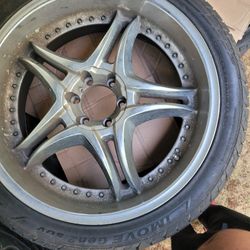 Set Of Four 24-in Tires And Rims 