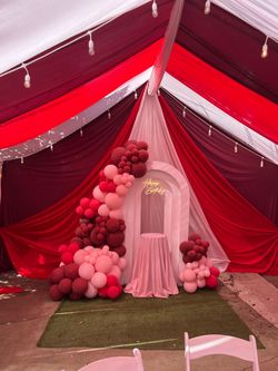 Tent with drape