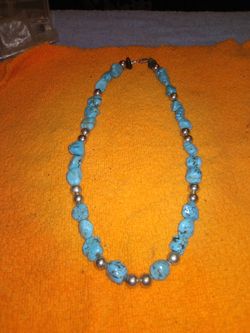 Sterling silver and turquoise necklace