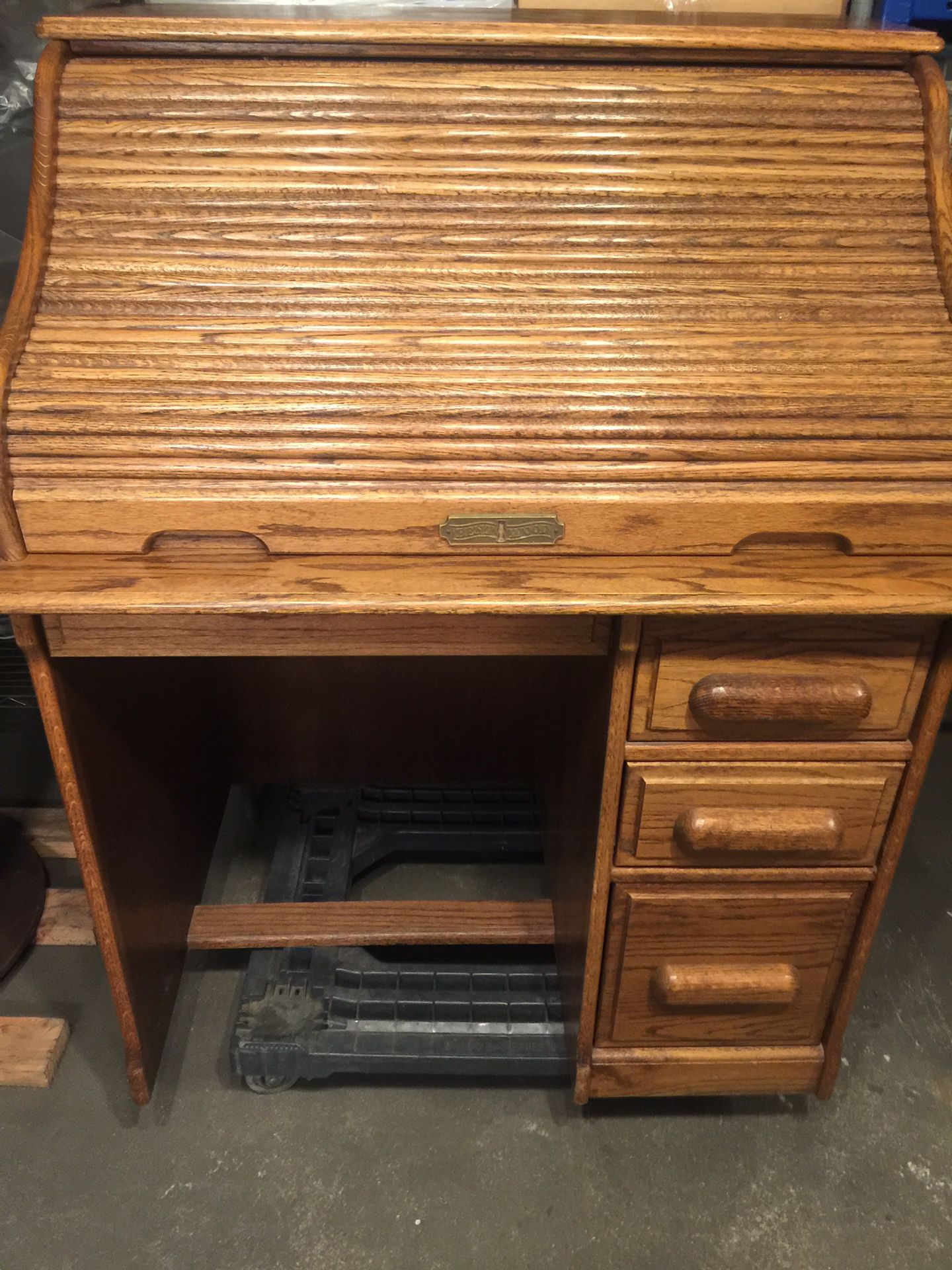 Antique roll up desk vintage.