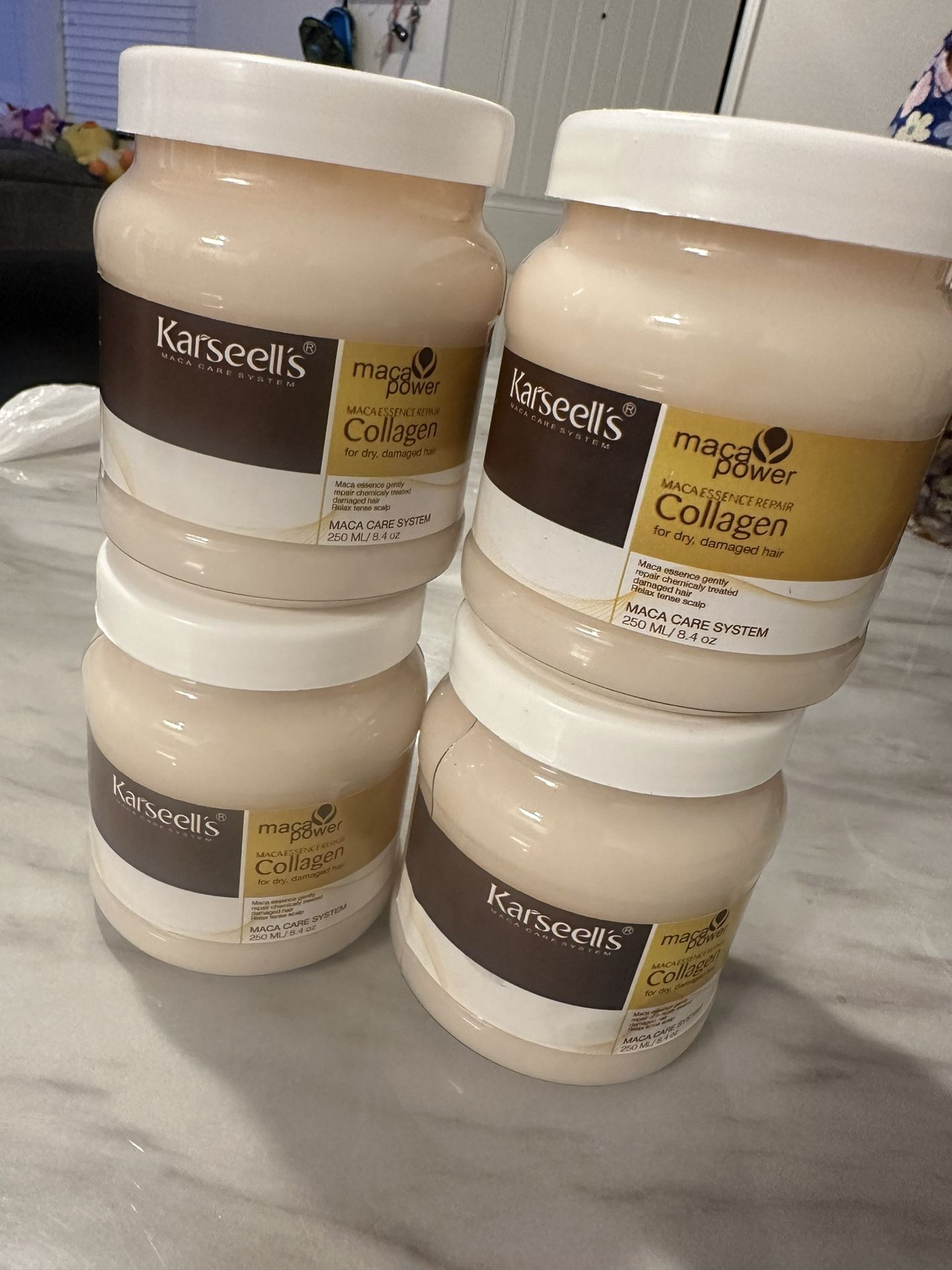 disponible karselle crema para el cabello con colageno