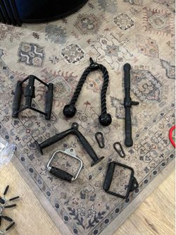 Attachments for full body machine new condition.