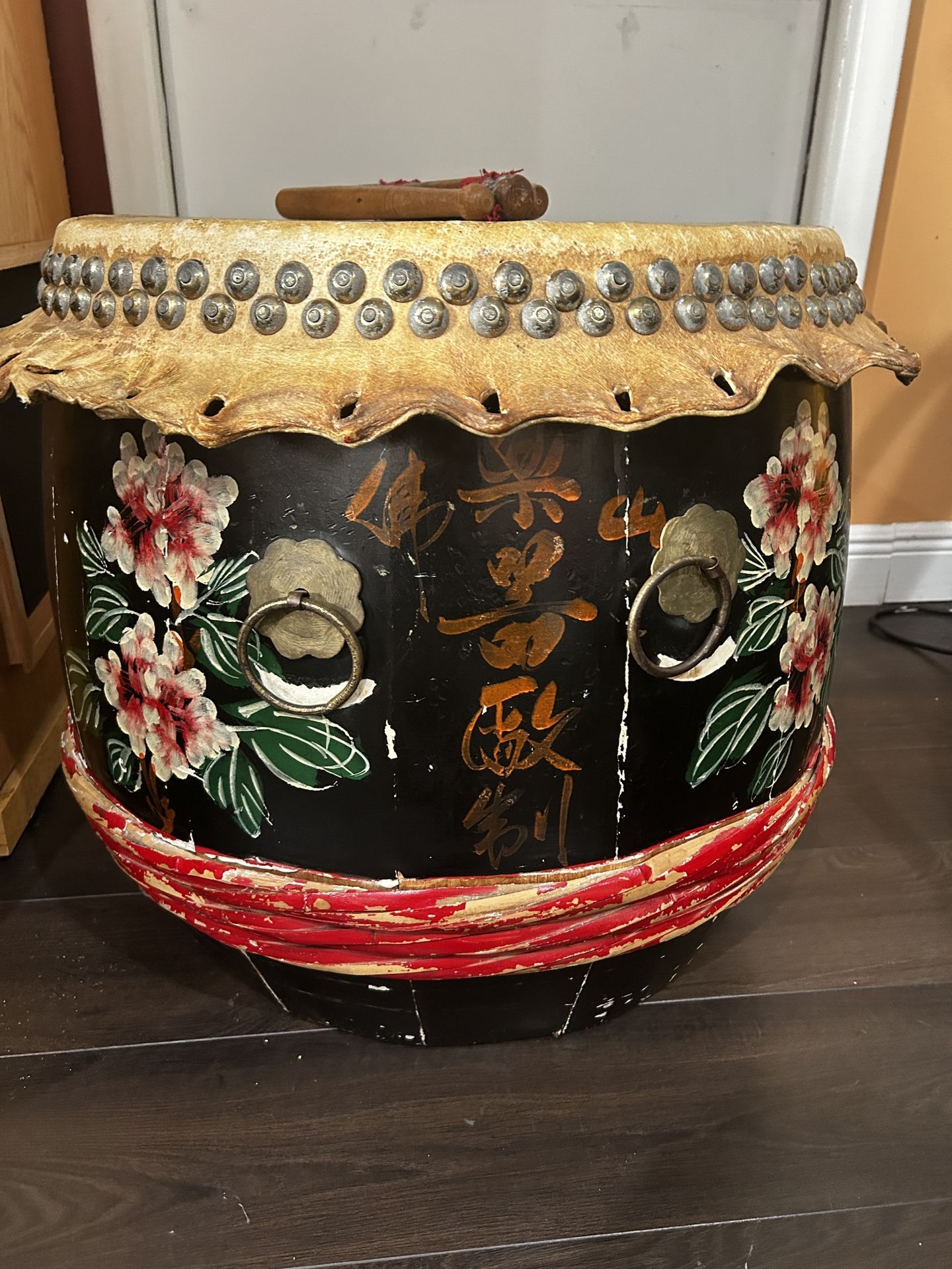 Chinese Lion Dance Drum