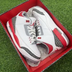 Jordan 3 “Fire Red” Size 10.5
