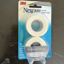 3M Nexcare Gentle Paper Tape - 24 Hour Hold, Non-Irritating for Frequent Changes