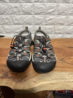 KEEN Newport H2 Sandals Men’s 10 – Gray/Orange – Hiking Water Outdoor