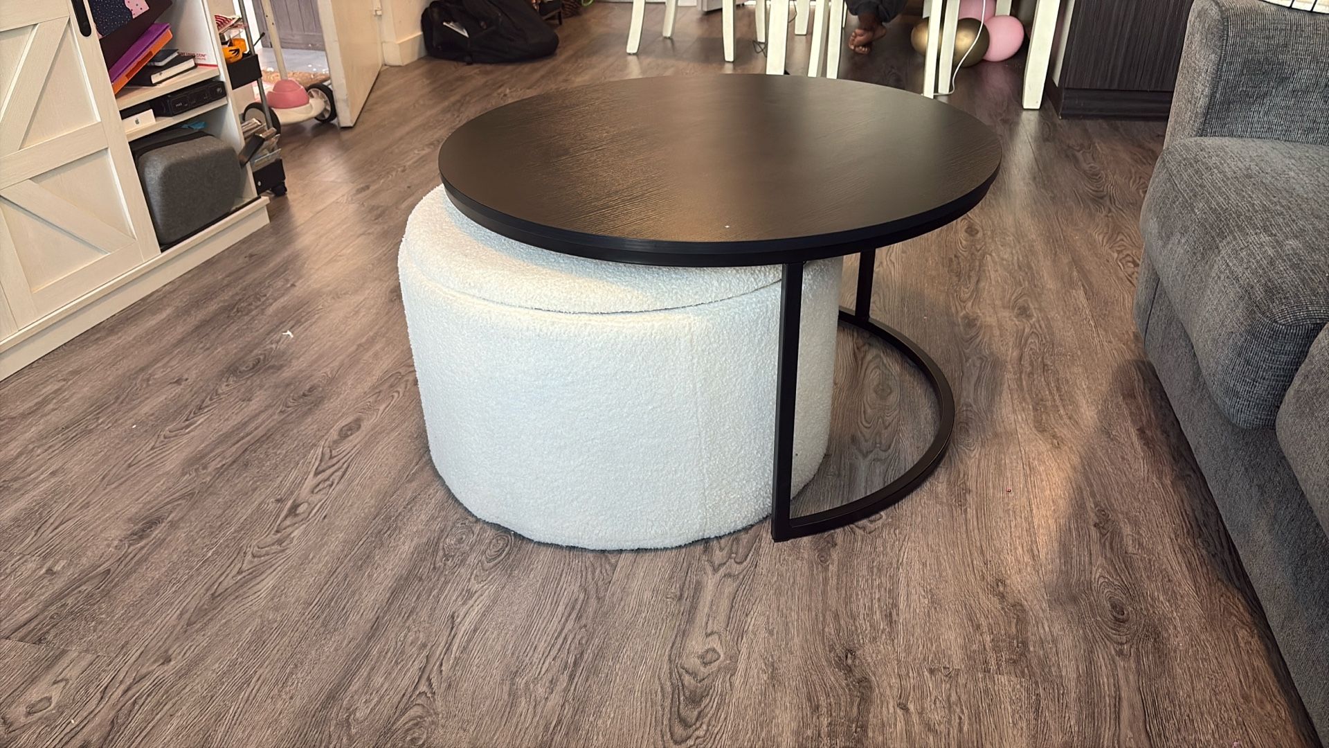 Coffee Table With Ottoman