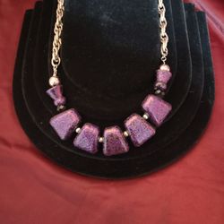 Chunky Purple Necklace