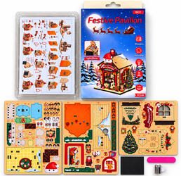 Festive Pavilion Christmas DIY Magnetic Miniature Kit - BK27