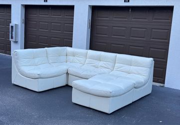 🛋️ Sectional Couch/Sofa - Z Gallerie - Ivory - Delivery Available 🚛