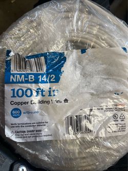 100 ft. 14/2 Solid Romex SIMpull CU NM-B W/G Wire=N7-462