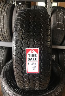 255/65/17 GOODYEAR WRANGLER ALL TERRAIN $200.00