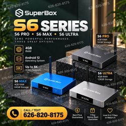 SUPERBOX A+ Superbox SUPERBOX New S8 Superbox S6 Pro Max Ultra SUPERBOX Superbox S7 Pro Max Ultra Vseebox Vsee Vsee Box V6 Max V6 Plus -- New
