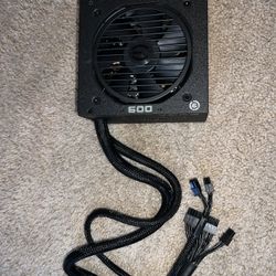  EVGA 600 BQ, 80+ BRONZE 600W POWER SUPPLY