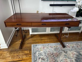 Dark brown wooden table