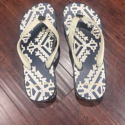 Tory Burch Black And White Sandals Size 7