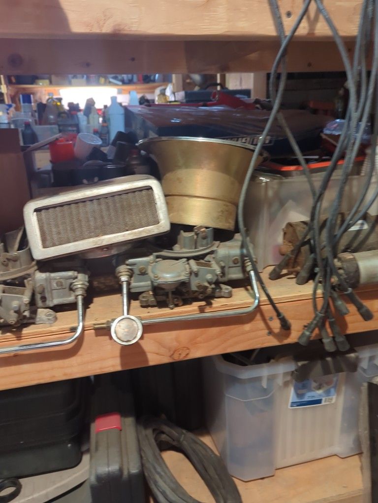 Distributors And Wires Also Manifolds All For Big Block Chevy
