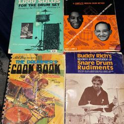 Four Drum Instruction Books