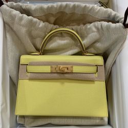 Hermès Mini Kelly Epsom 18cm Lime