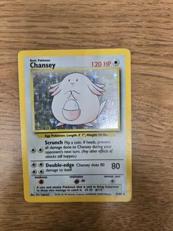 Pokemon Base Set Chansey Hologram
