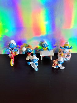 Vintage figures smurfs 80s