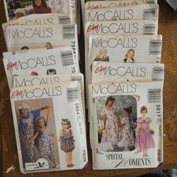 McCall's Vintage Sewing Patterns For Kids
