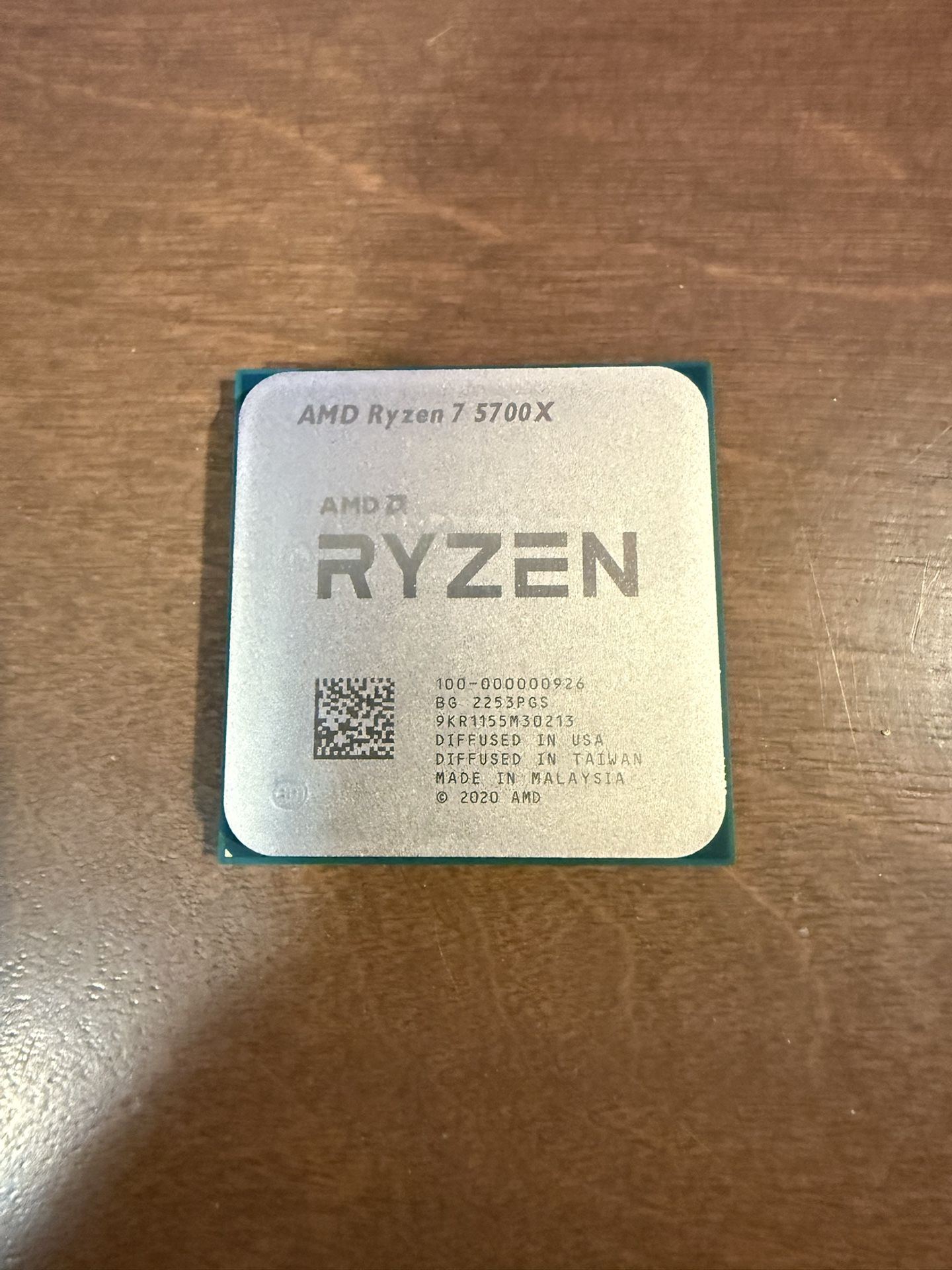 AMD RYZEN 7 5700X CPU With Wraith Cooler