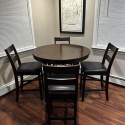 Wood Dining Table Set *READ INFO MUST GO*