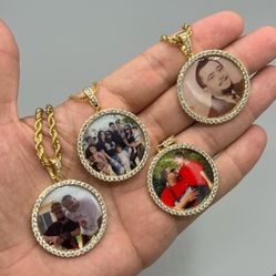 Photo Pendants Gold Plated 14k Doesn't Loses Color 