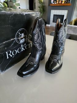 🤠 Rock'Em Girls Western Boots Size 3 🤠