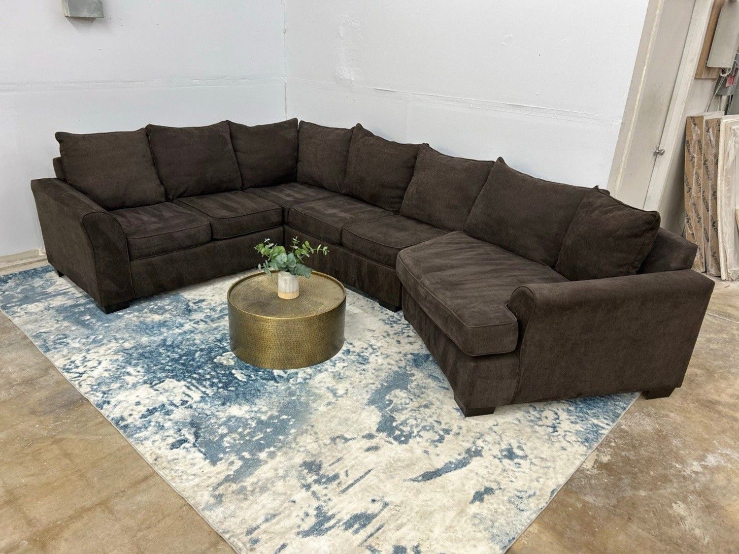 Dark Gray 3-Piece Sectional Couch