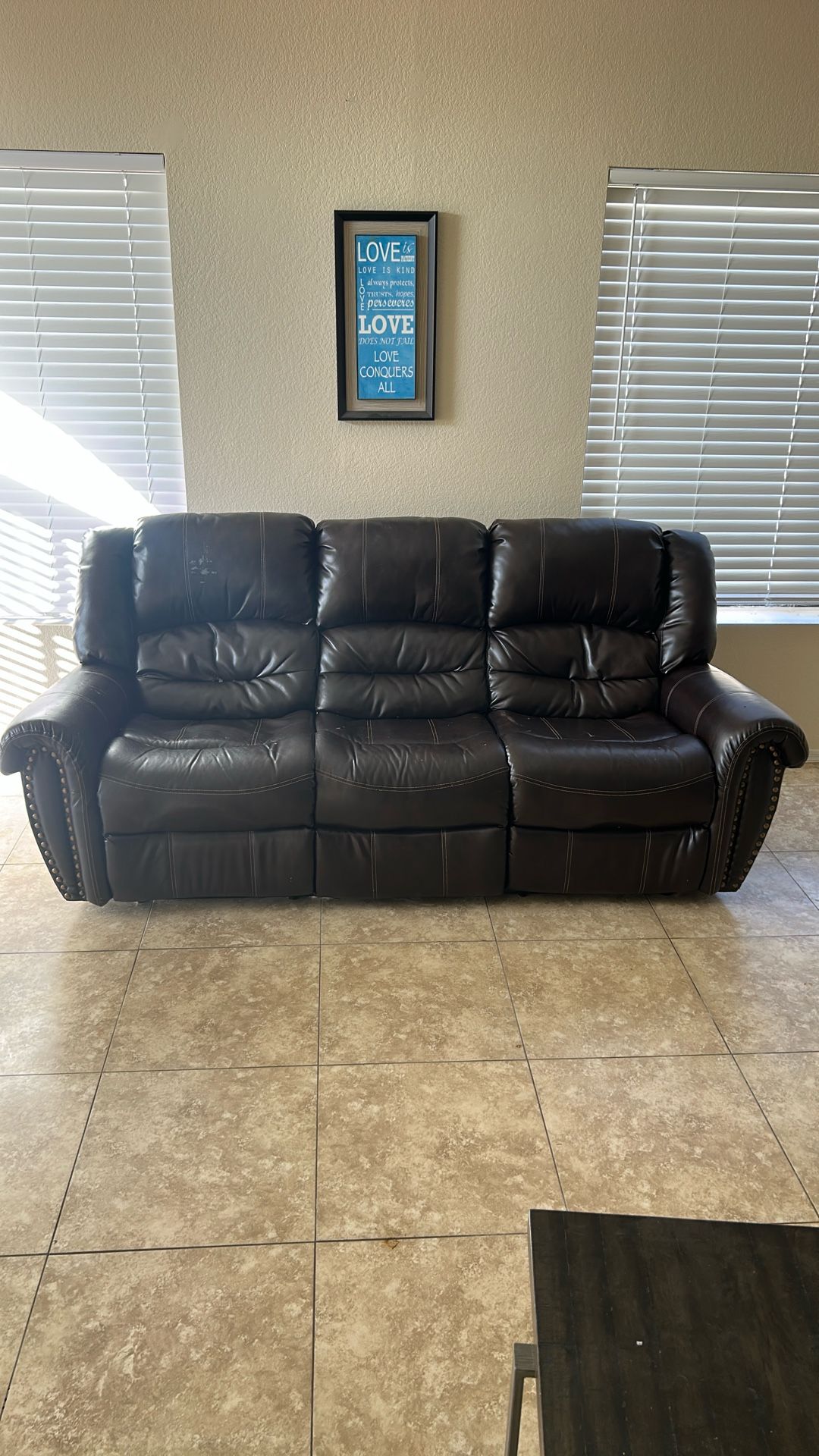 Double Recliner Sofa