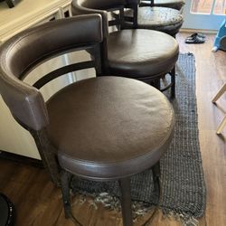 Armen Living Madrid 26" Swivel Bar Stools