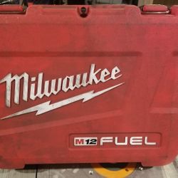 Milwaukee M12 Fuel 2454-22 3/8 ” Hex Impact Driver HARD CASE ONLY