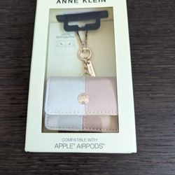 Anne Klein Pink & White Case Airpod Earbuds 