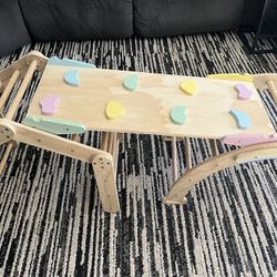 Children’s Wooden Climbing Structure 