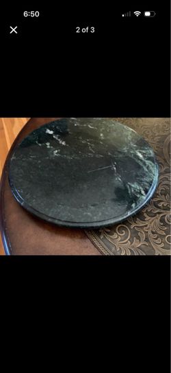 Green Marble Lazy Susan. Read description 1st