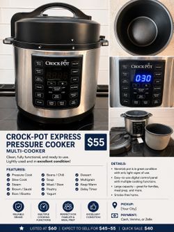 Crock-Pot Express Pressure Cooker – Multi-Cooker