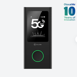 GlocalMe Numen Air Portable 5G WiFi Hotspot – Open Box / Never Used Global 5G Mobile Hotspot for Travel, Remote Work & Multiple Devices